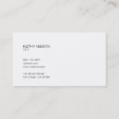 Verdeler Lijn met Zwarte Tab / Gemarmerd Grijs Visitekaartje (Achterkant)