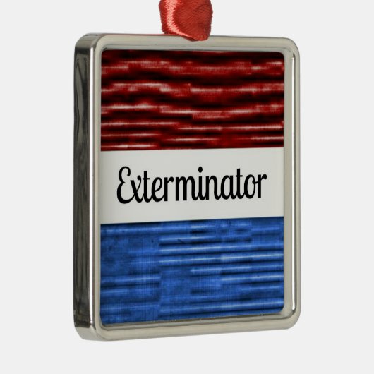 Verdelger Patriottisch Kerstversiering Metalen Ornament (Rechts)