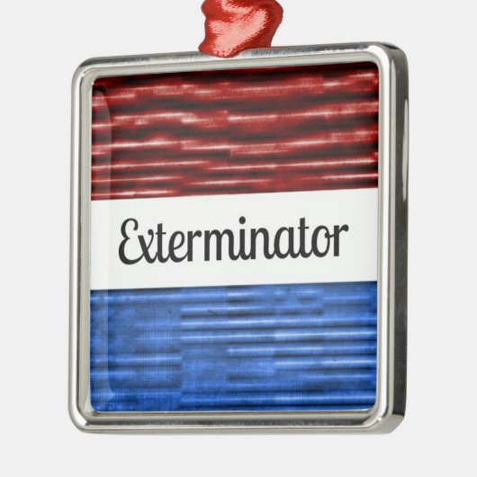 Verdelger Patriottisch Kerstversiering Metalen Ornament (Links)