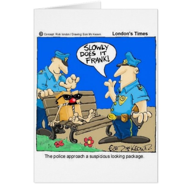 Verdenkelijk pakket Funny Police Cartoon Gifts (Voorkant)