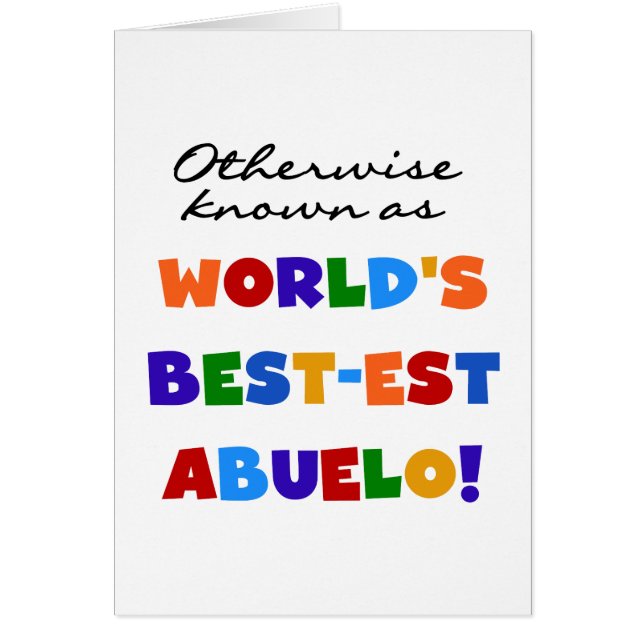 Verder bekend als Best-est Abuelo (Voorkant)