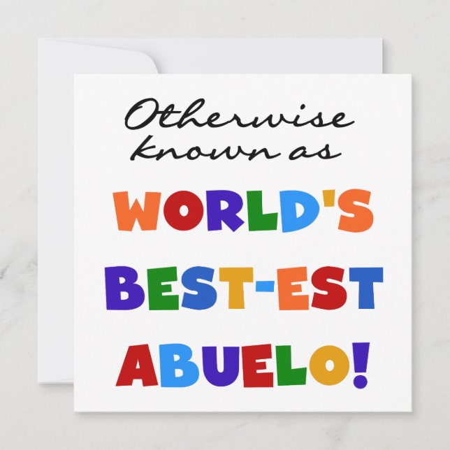 Verder bekend als Best-est Abuelo (Voorkant)