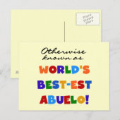 Verder bekend als Best-est Abuelo Briefkaart (Voorkant / Achterkant)