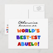 Verder bekend als Best-est Abuelo Briefkaart (Voorkant / Achterkant)