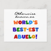 Verder bekend als Best-est Abuelo Briefkaart (Voorkant)