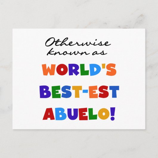 Verder bekend als Best-est Abuelo Briefkaart (Voorkant)
