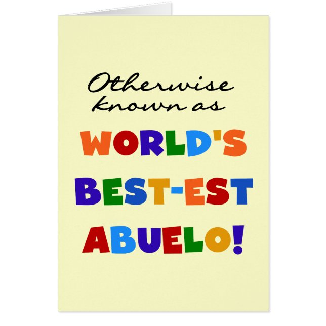 Verder bekend als Best-est Abuelo Gifts (Voorkant)