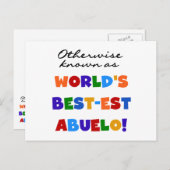 Verder bekend als Best-est Abuelo Gifts Briefkaart (Voorkant / Achterkant)