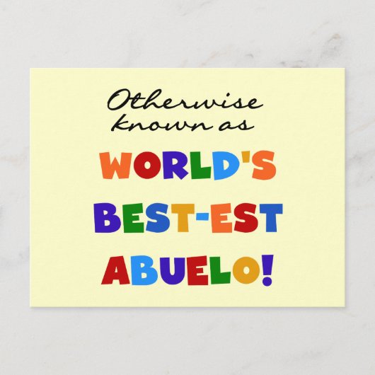 Verder bekend als Best-est Abuelo Gifts Briefkaart (Voorkant)