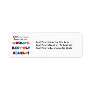 Verder bekend als Best-est Abuelo Gifts Etiket