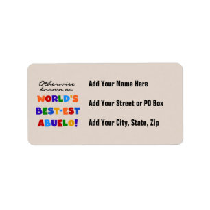 Verder bekend als Best-est Abuelo Gifts Etiket