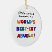 Verder bekend als Best-est Abuelo Gifts Keramisch Ornament (Rechts)