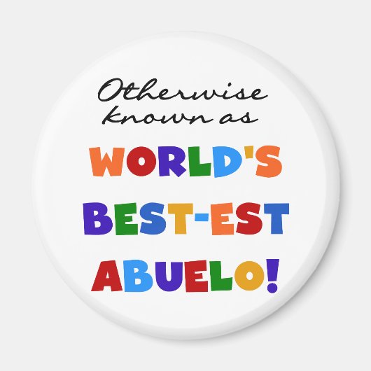 Verder bekend als Best-est Abuelo Gifts Magneet (Voorkant)