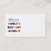 Verder bekend als Best-est Abuelo Gifts Visitekaartje (Achterkant)