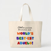Verder bekend als Best-est Abuelo Grote Tote Bag (Voorkant)