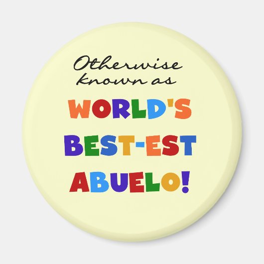 Verder bekend als Best-est Abuelo Magneet (Voorkant)