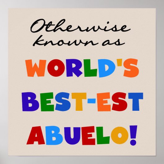 Verder bekend als Best-est Abuelo Poster (Voorkant)