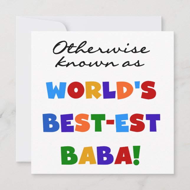 Verder bekend als Best-est Baba T-shirts en Gift (Voorkant)