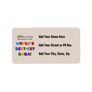 Verder bekend als Best-est Baba T-shirts en Gift Etiket