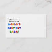 Verder bekend als Best-est Baba T-shirts en Gift Visitekaartje (Achterkant)