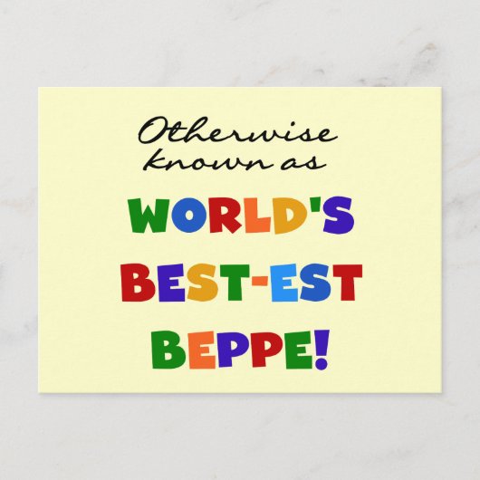 Verder bekend als Best-est Beppe Briefkaart (Voorkant)