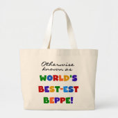 Verder bekend als Best-est Beppe Grote Tote Bag (Voorkant)