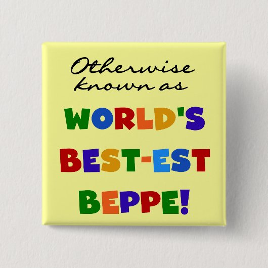 Verder bekend als Best-est Beppe Vierkante Button 5,1 Cm (Voorkant)