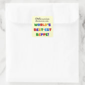 Verder bekend als Best-est Beppe Vierkante Sticker (Tas)