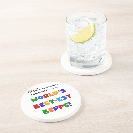 Verder bekend als Best-est Beppe Zandsteen Onderzetter (Zijkant)