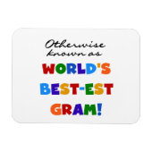 Verder bekend als Best-est Gram Gifts Magneet (Horizontaal)