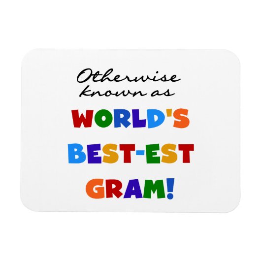 Verder bekend als Best-est Gram Gifts Magneet (Horizontaal)