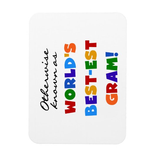 Verder bekend als Best-est Gram Gifts Magneet (Verticaal)