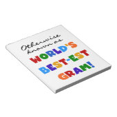 Verder bekend als Best-est Gram Gifts Notitieblok (Schuin)