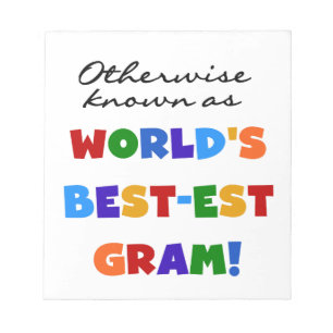 Verder bekend als Best-est Gram Gifts Notitieblok