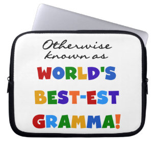 Verder bekend als Best-est Gramma Gifts Laptop Sleeve