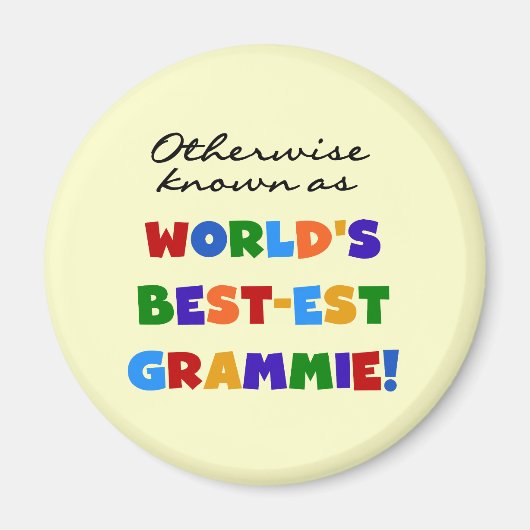 Verder bekend als Best-est Grammie Gifts Magneet (Voorkant)