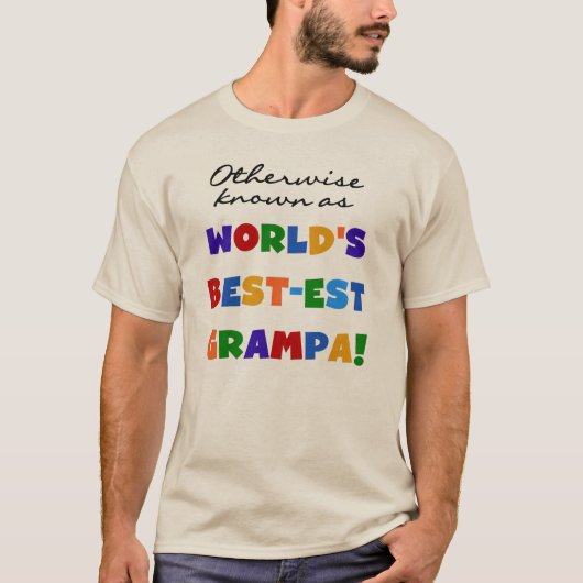 Verder bekend als Best-est Grampa Tshirts (Voorkant)