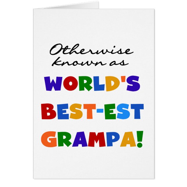 Verder bekend als Best-est Grampa Tshirts (Voorkant)