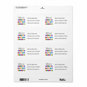 Verder bekend als Best-est Grampa Tshirts Etiket (Full Sheet)