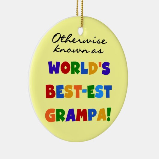 Verder bekend als Best-est Grampa Tshirts Keramisch Ornament (Rechts)