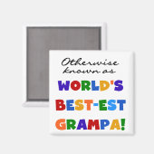 Verder bekend als Best-est Grampa Tshirts Magneet (Voorkant / Achterkant)