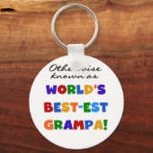 Verder bekend als Best-est Grampa Tshirts Sleutelhanger (Voorkant)