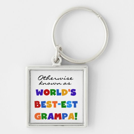 Verder bekend als Best-est Grampa Tshirts Sleutelhanger (Voorkant)