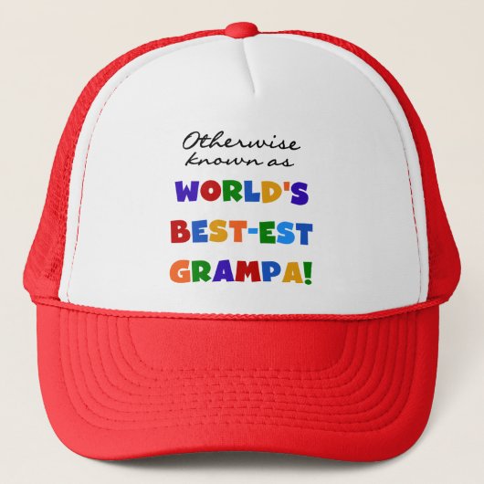 Verder bekend als Best-est Grampa Tshirts Trucker Pet (Voorkant)