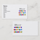 Verder bekend als Best-est Grampa Tshirts Visitekaartje (Voorkant / Achterkant)