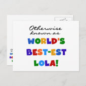 Verder bekend als Best-est Lola Gifts Briefkaart (Voorkant / Achterkant)