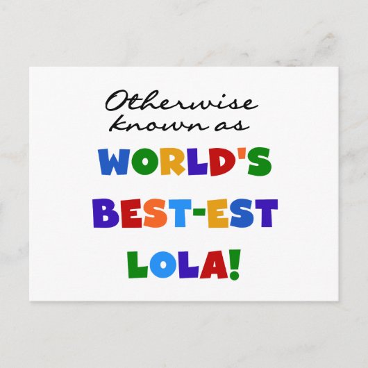 Verder bekend als Best-est Lola Gifts Briefkaart (Voorkant)