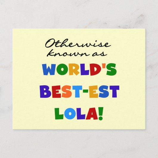 Verder bekend als Best-est Lola Gifts Briefkaart (Voorkant)