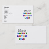 Verder bekend als Best-est Lola Gifts Visitekaartje (Voorkant / Achterkant)