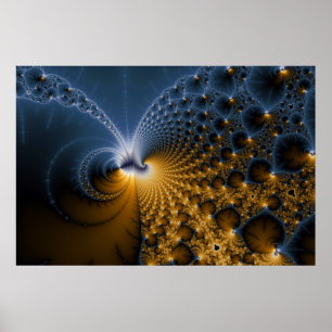 Verder - fractale kunst poster